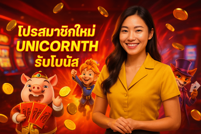 โปรสมาชิกใหม่ UNICORNTH รับโบนัส