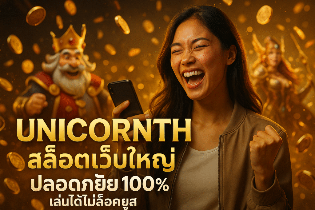 UNICORNTH สล็อตเว็บใหญ่ ปลอดภัย 100% เล่นได้ไม่ล็อคยูส