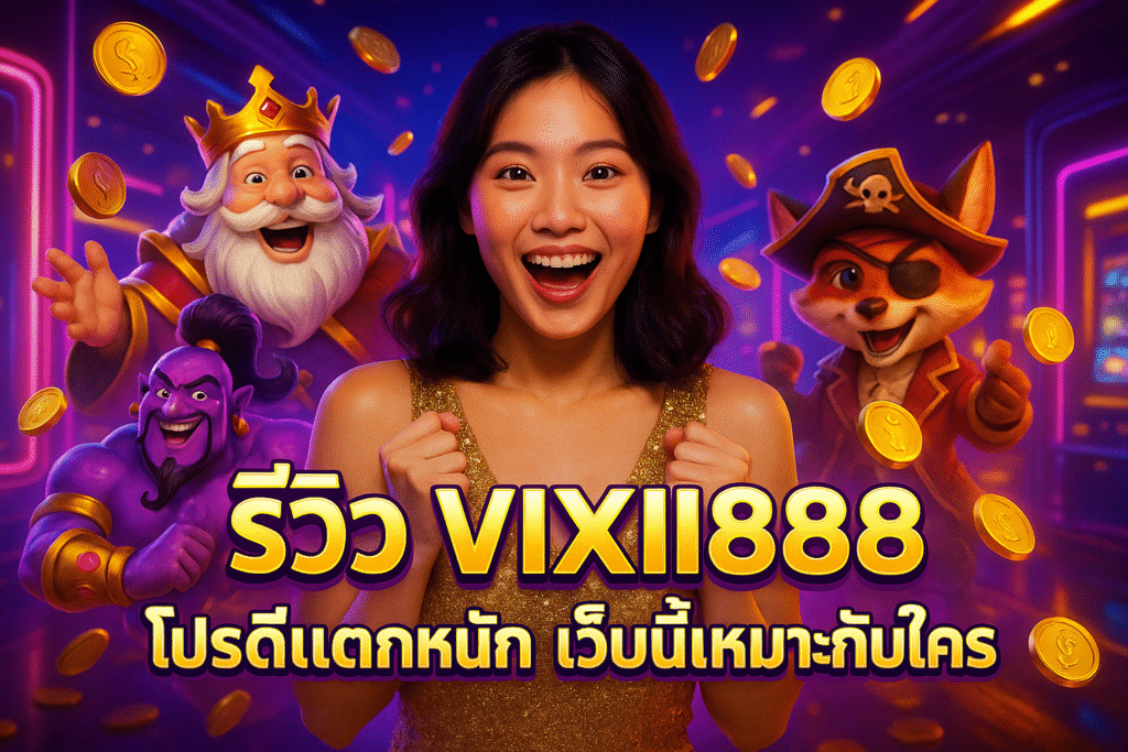 VIXII888 โปรดีแตกหนัก เว็บนี้เหมาะกับใคร